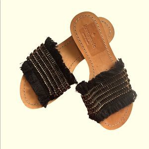 Kate Spade Solaina Embellished Fringe Sandals